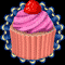 Raspberry Beret Cupcake