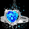 Icy Blue Diamond Ring