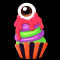 Evil Eye Cupcake